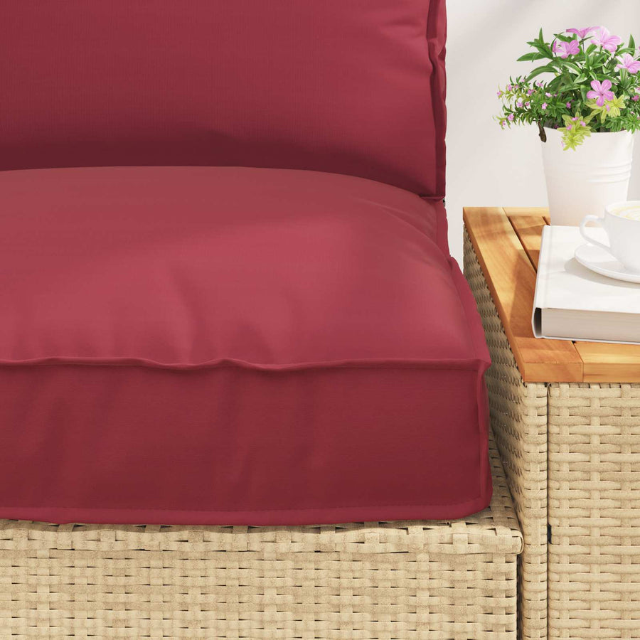 Pallet Kussen Set 2 pcs Crème Oxford Stof