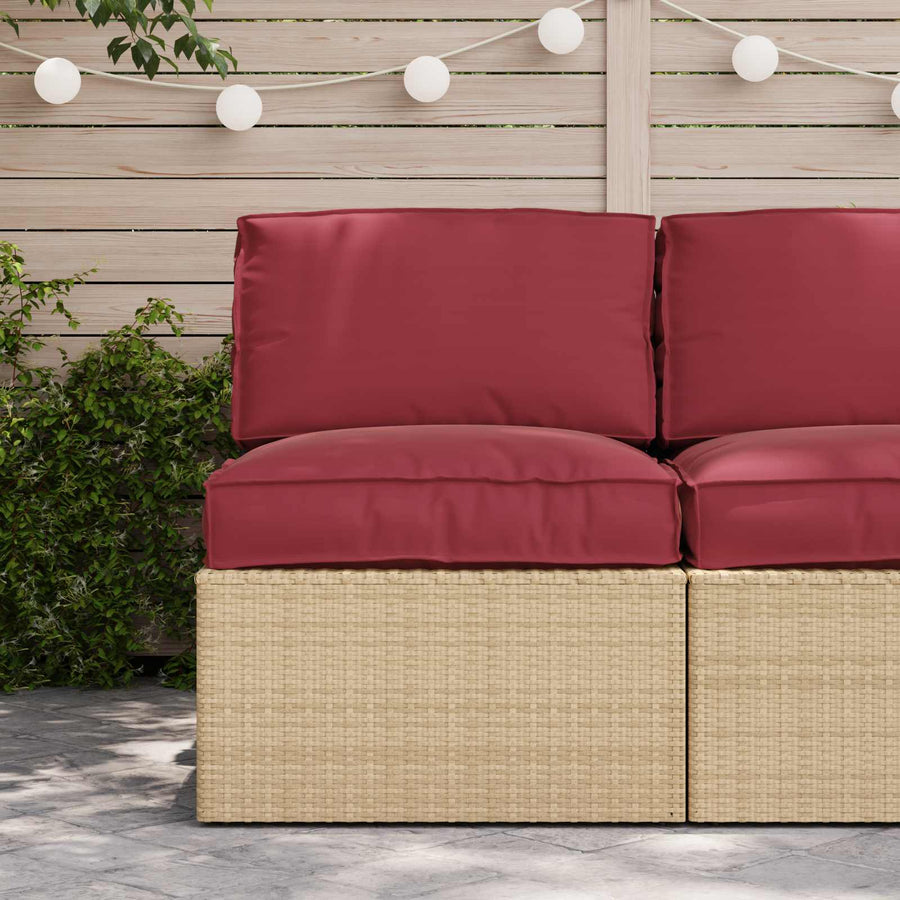 Pallet Kussen Set 2 pcs Crème Oxford Stof
