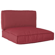 Pallet Cushion Set 2 Pcs 80 x 80 x 12 cm Oxford Fabric Wine Red