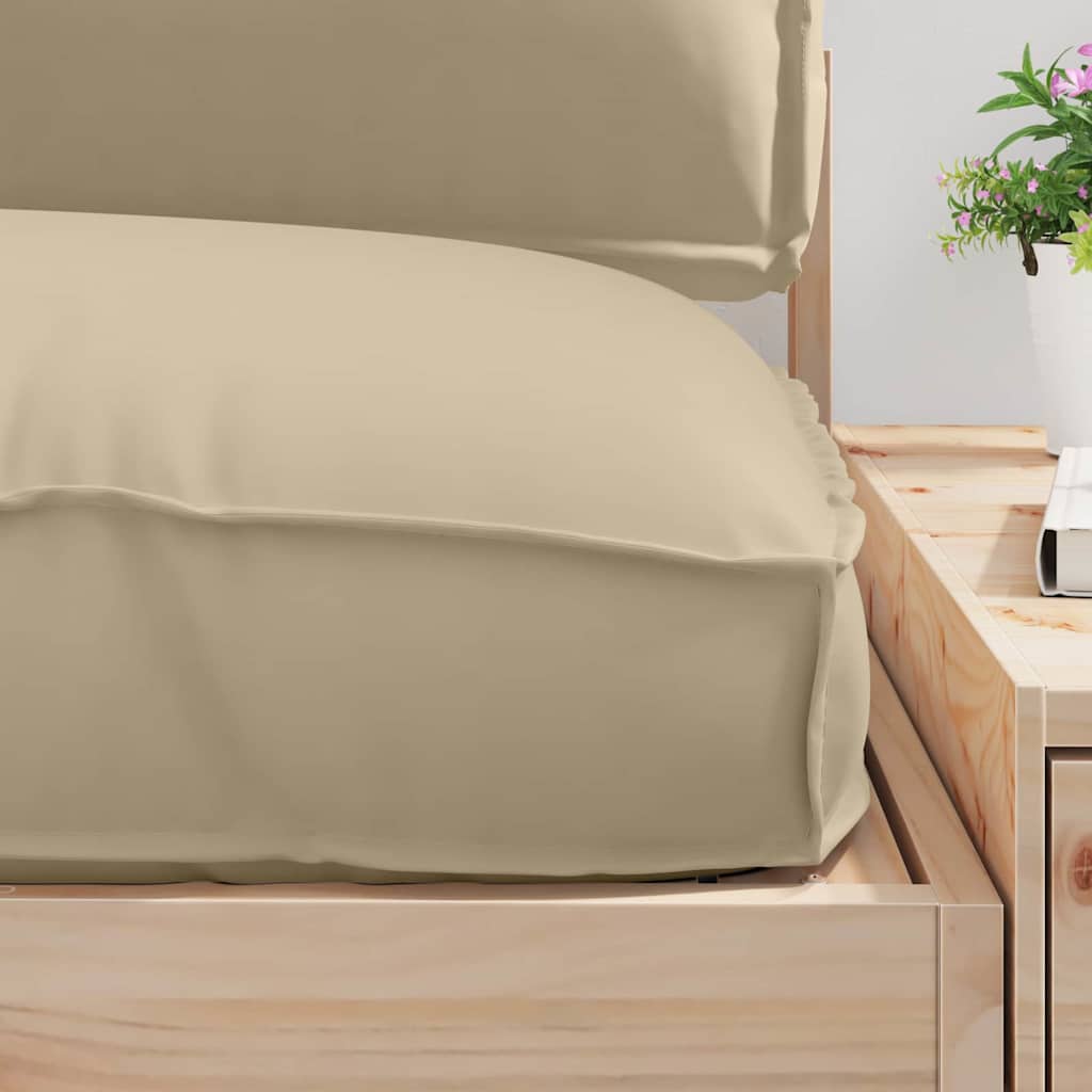Pallet Kussen Set 3 pcs Beige Oxford Stof