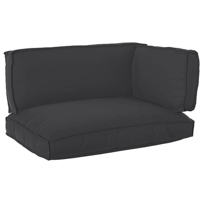 Pallet Kussen Set 3 Pcs 120 X 80 X 12 Cm Oxford Stof Zwart