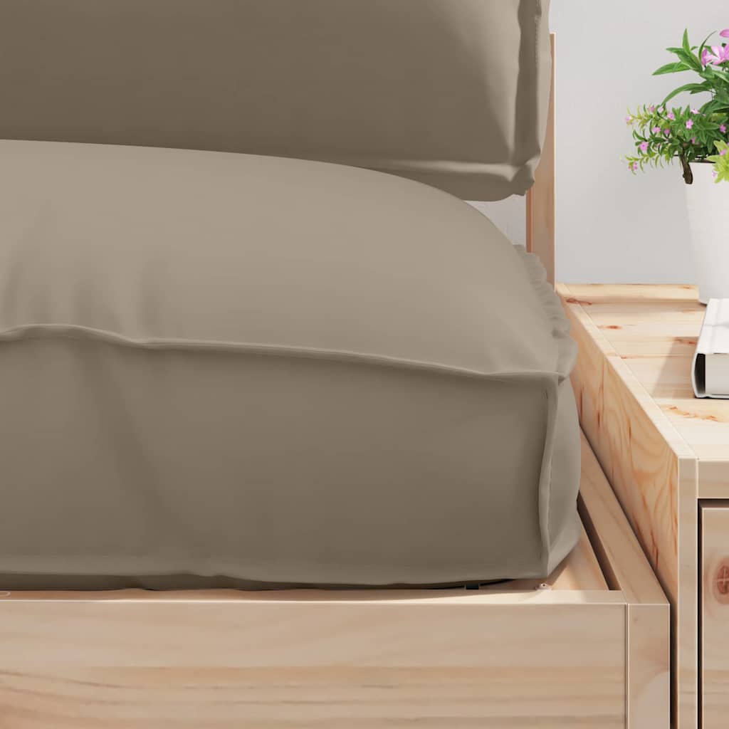 Pallet Kussen Set 3 pcs Taupe Oxford Stof