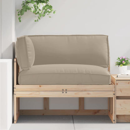Pallet Kussen Set 3 pcs Taupe Oxford Stof