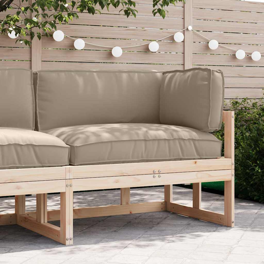 Pallet Kussen Set 3 pcs Taupe Oxford Stof