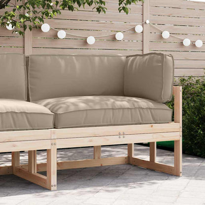 Pallet Kussen Set 3 pcs Taupe Oxford Stof