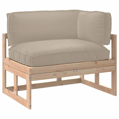 Pallet Kussen Set 3 pcs Taupe Oxford Stof