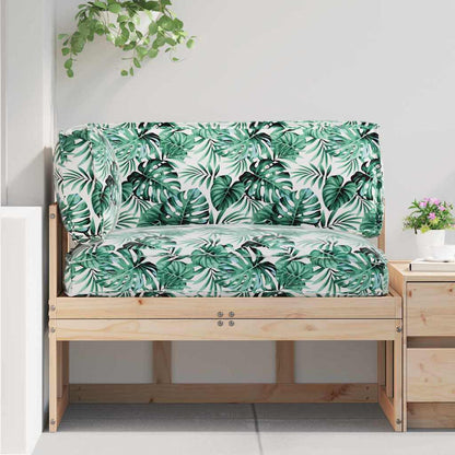 Pallet Kussen Set Bloemen 3 Pcs Groen Oxford Stof Bladpatroon Bladpatroon