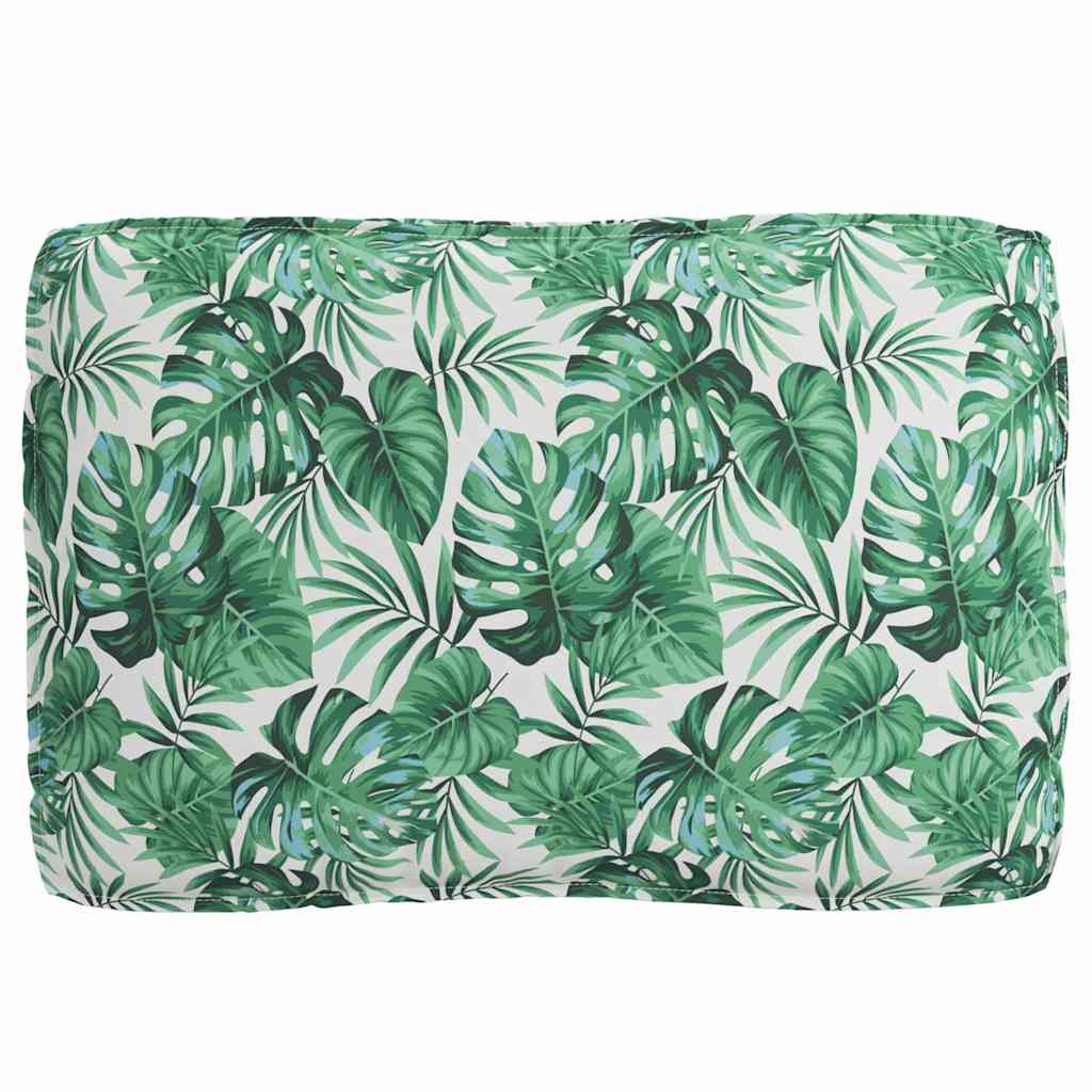 Pallet Kussen Set Bloemen 3 Pcs Groen Oxford Stof Bladpatroon Bladpatroon