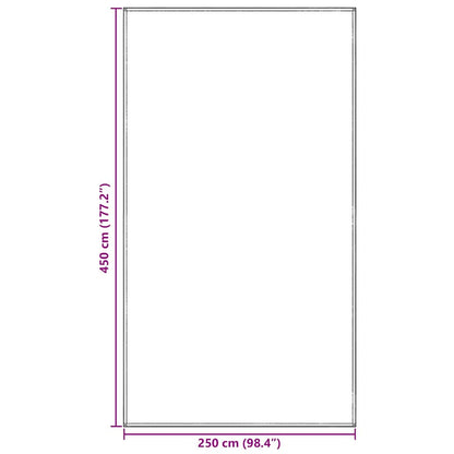 Tenttapijt Blauwgrijs Polyetheen Blauw-Grijs 250 x 450 cm
