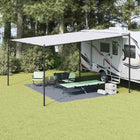 Tenttapijt 400x300 cm polyetheen blauw grijs