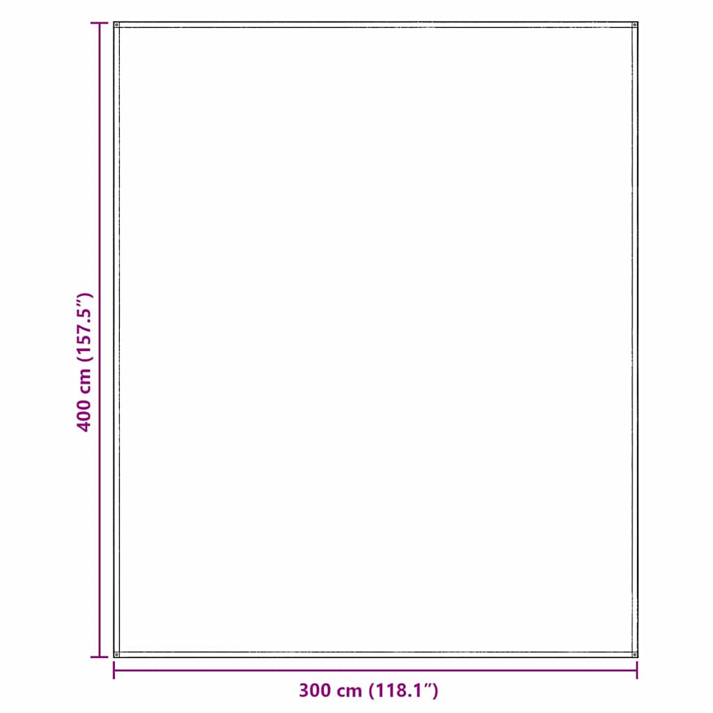 Tenttapijt Blauw En Grijs 400 × 300 Cm Polyetheen