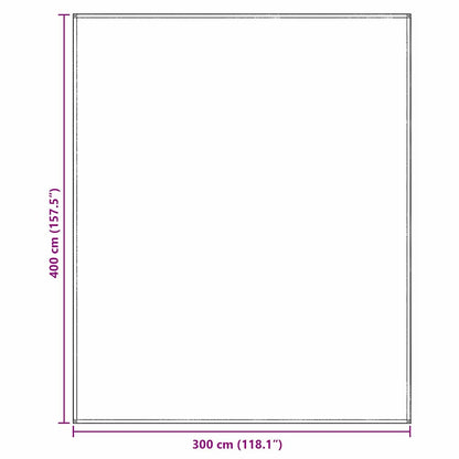 Tenttapijt Blauw En Grijs 400 × 300 Cm Polyetheen