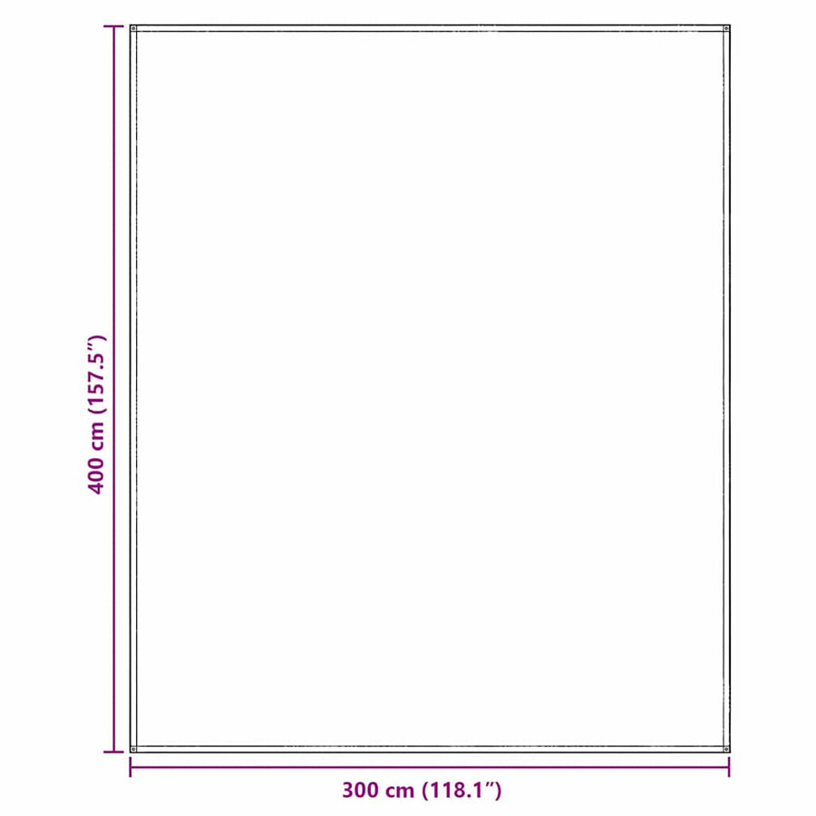Tenttapijt Blauw En Grijs 400 × 300 Cm Polyetheen