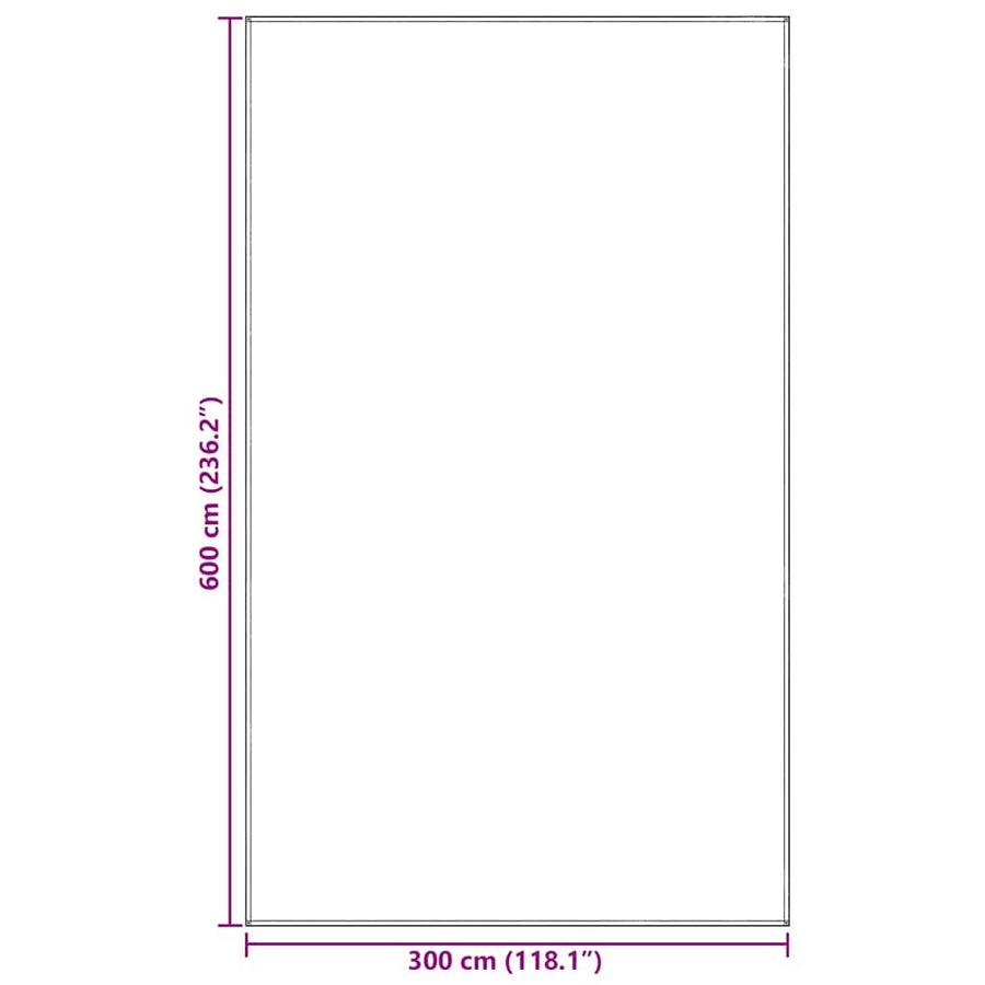 Tenttapijt Blauwgrijs 300 x 600 cm Polyetheen