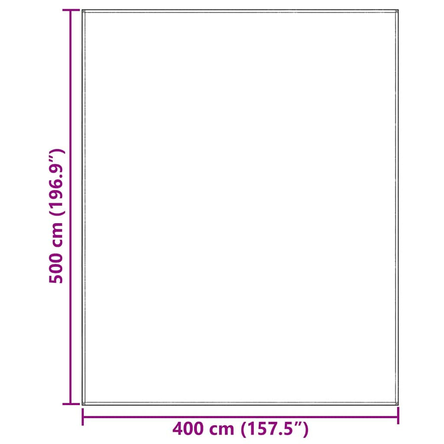 Tenttapijt Blauwgrijs Polyetheen Blauw-Grijs 400 x 500 cm
