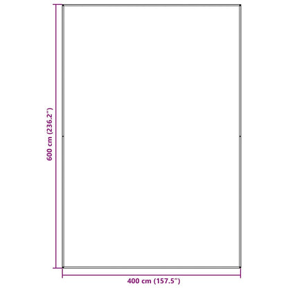 Tenttapijt Blauwgrijs 400 X 600 Cm Polyetheen Blauw-Grijs