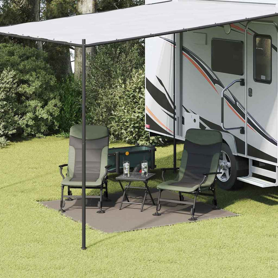 Tenttapijt Polyetheen Lichtgrijs 200 x 200 cm