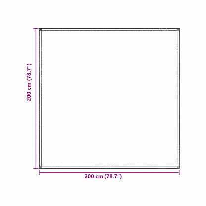 Tenttapijt Polyetheen Lichtgrijs 200 x 200 cm