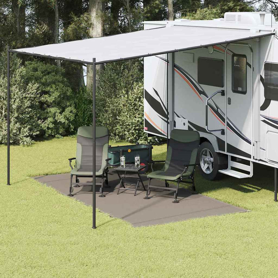 Tenttapijt Lichtgrijs 400 x 200 cm Polyetheen