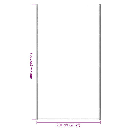 Tenttapijt Lichtgrijs 400 x 200 cm Polyetheen