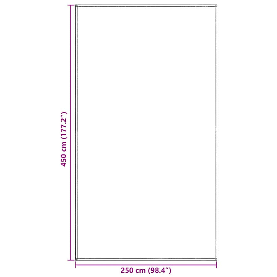 Tenttapijt Lichtgrijs 450 x 250 cm Polyetheen