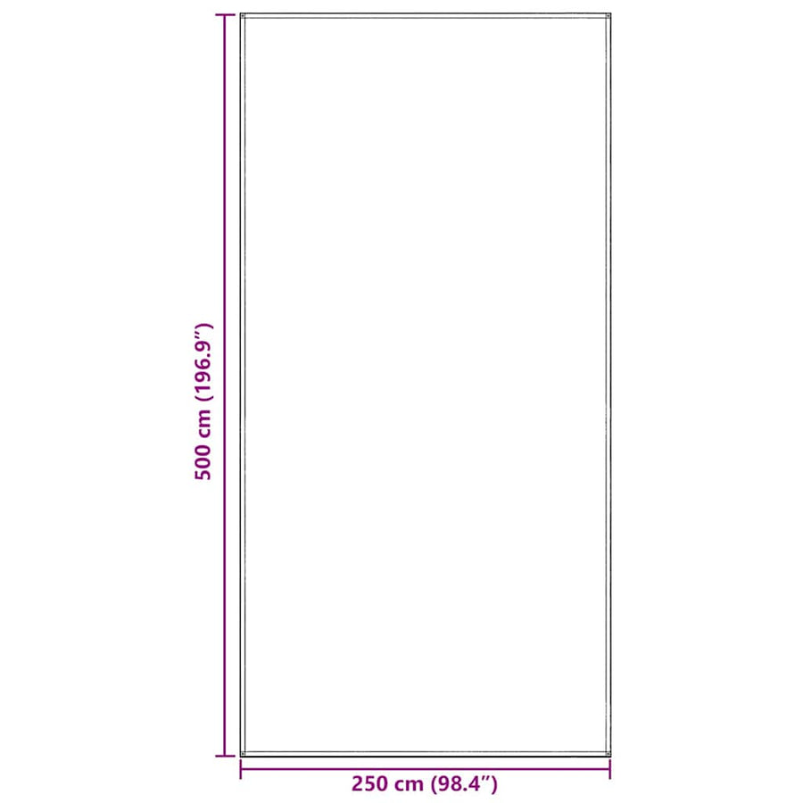 Tenttapijt Lichtgrijs 250 x 500 cm Polyetheen