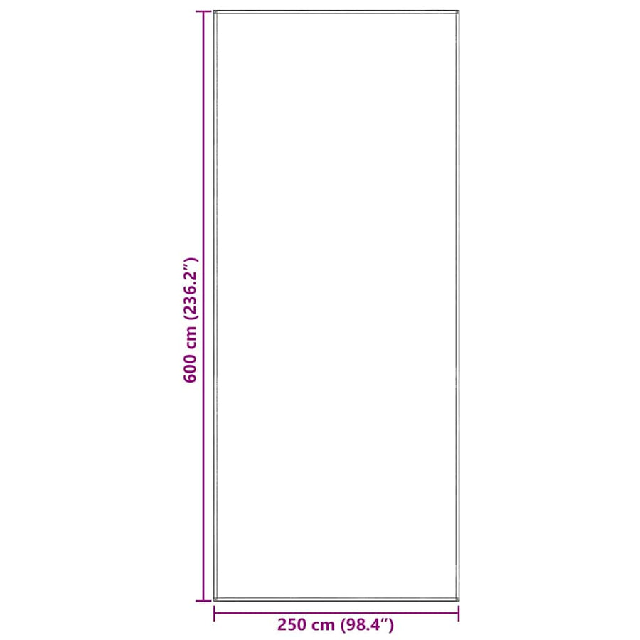 Tenttapijt Lichtgrijs 600 x 250 cm Polyetheen
