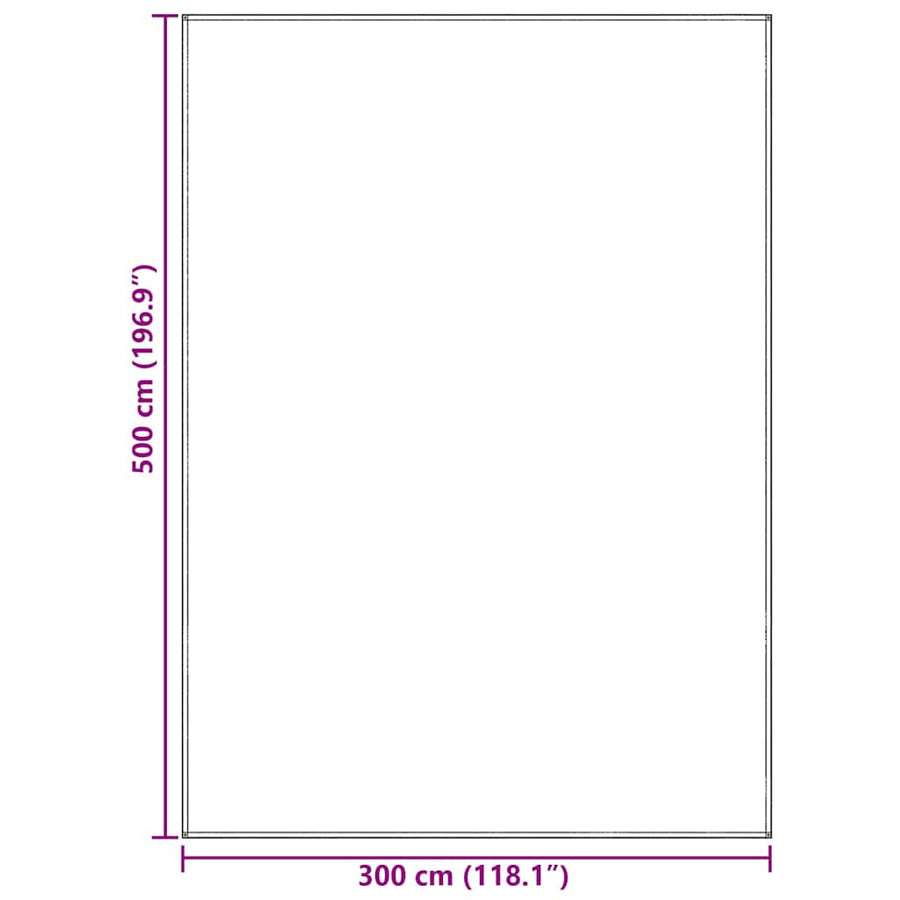 Tenttapijt Lichtgrijs 500 × 300 cm Polyetheen