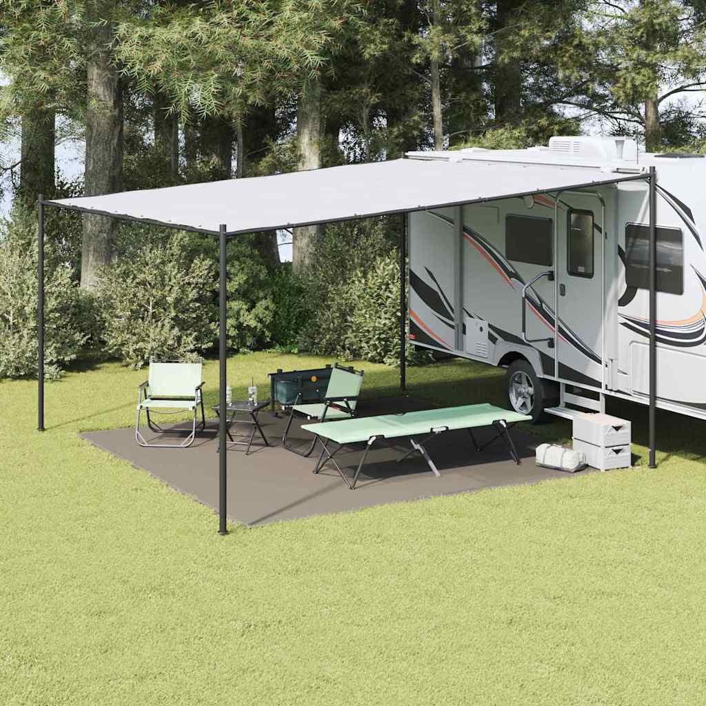 Tenttapijt Lichtgrijs 400 x 400 cm Polyetheen