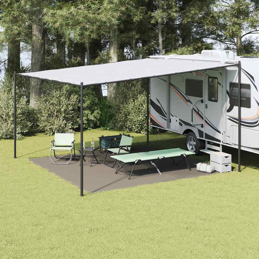 Tenttapijt Lichtgrijs 400 x 400 cm Polyetheen