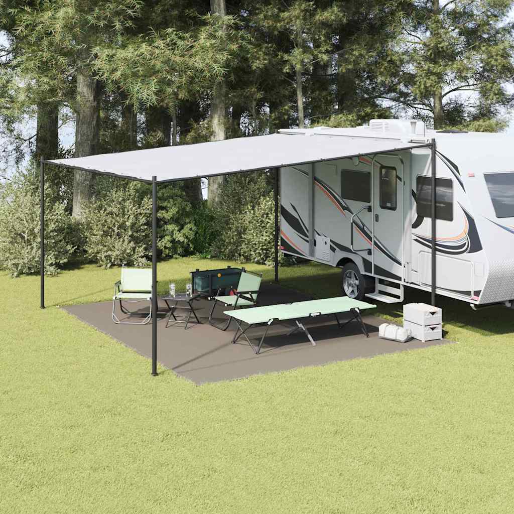Tenttapijt Lichtgrijs 400 x 500 cm Polyetheen