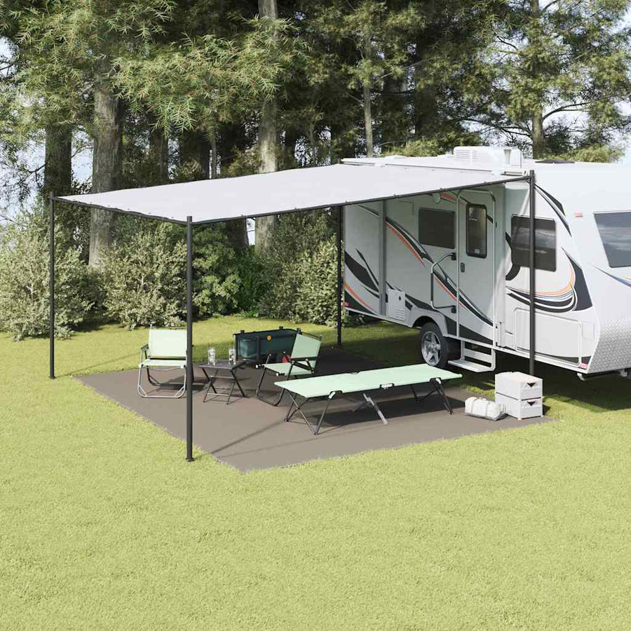 Tenttapijt Lichtgrijs 400 x 500 cm Polyetheen