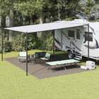 Tenttapijt 400x600 cm lichtgrijs polyetheen