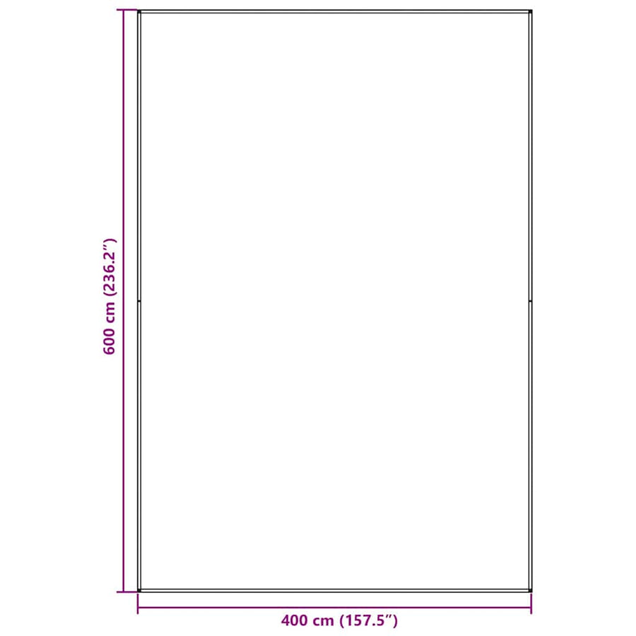 Tenttapijt Lichtgrijs 400 x 600 cm Polyetheen