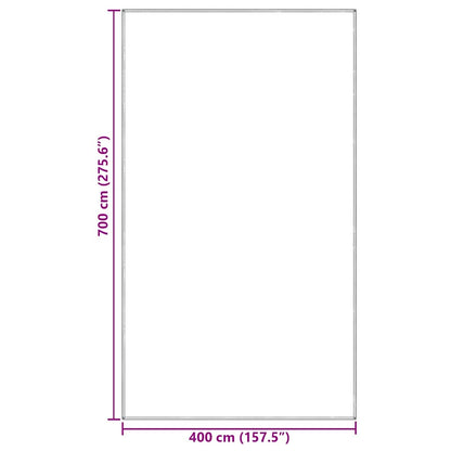 Tenttapijt Lichtgrijs 400 x 700 cm Polyetheen