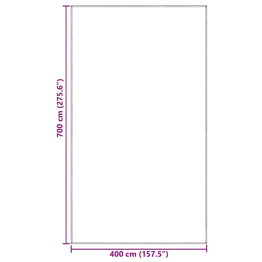Tenttapijt Lichtgrijs 400 x 700 cm Polyetheen