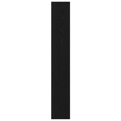 Boekenkast Zwart Eiken 80x30x189 cm Engineered Wood