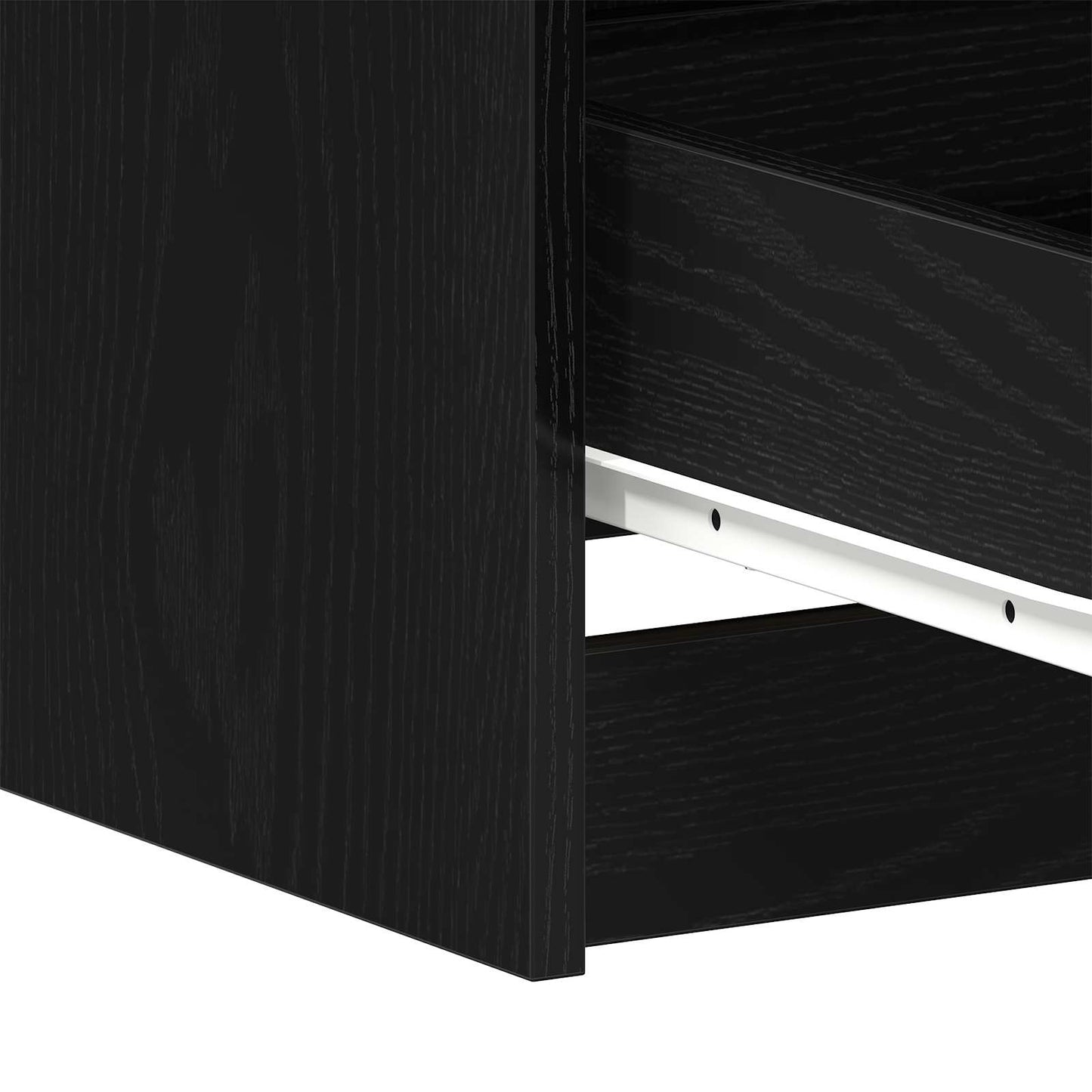 Bureau met lade Zwart Eiken 140 x 50 x 76 cm Bewerkt hout
