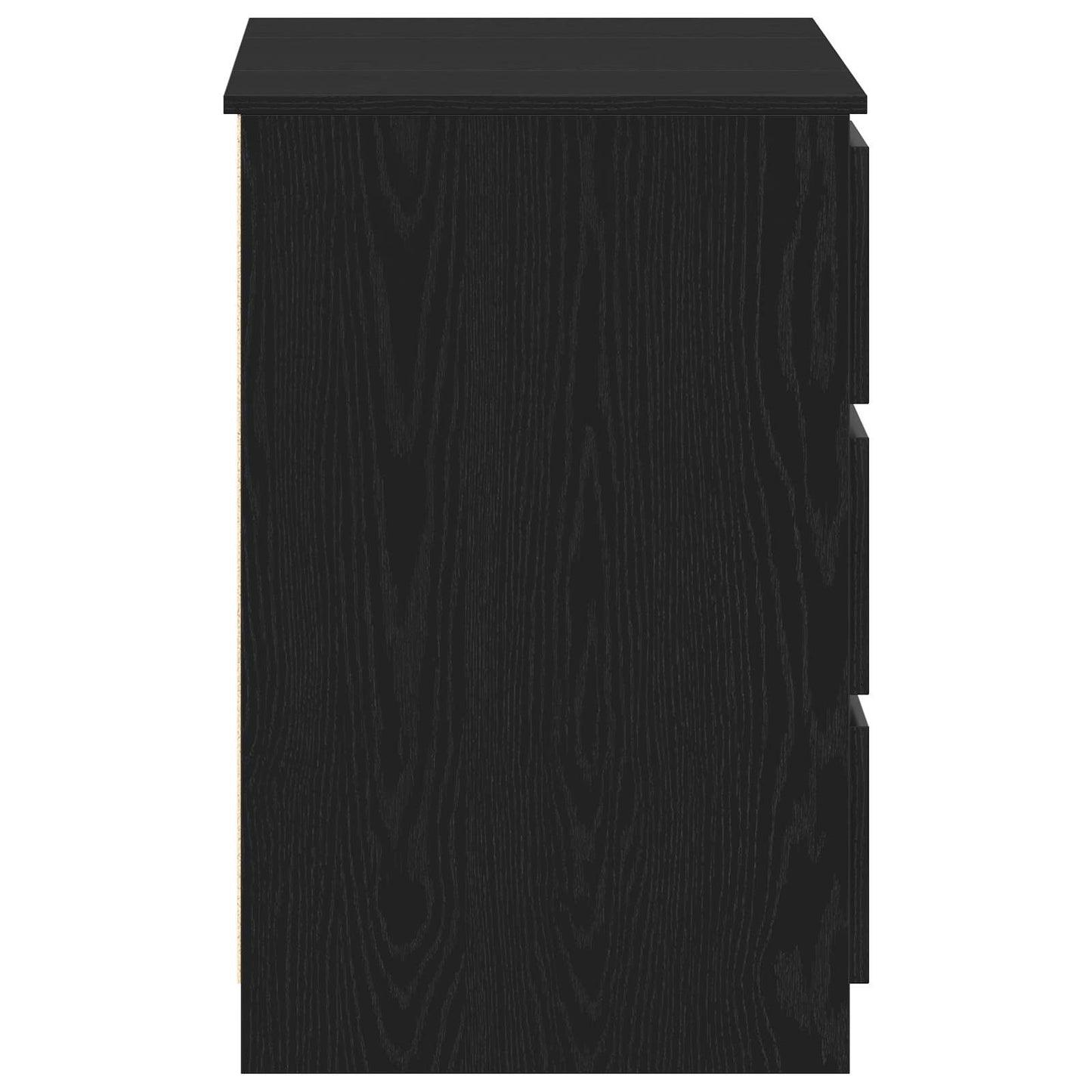 Bureau met lade Zwart Eiken 140 x 50 x 76 cm Bewerkt hout
