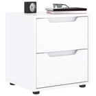 Bedside table VISNES 45x40x50 cm particle board white