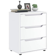 Dressoir 60x40x73 cm bewerkt hout wit