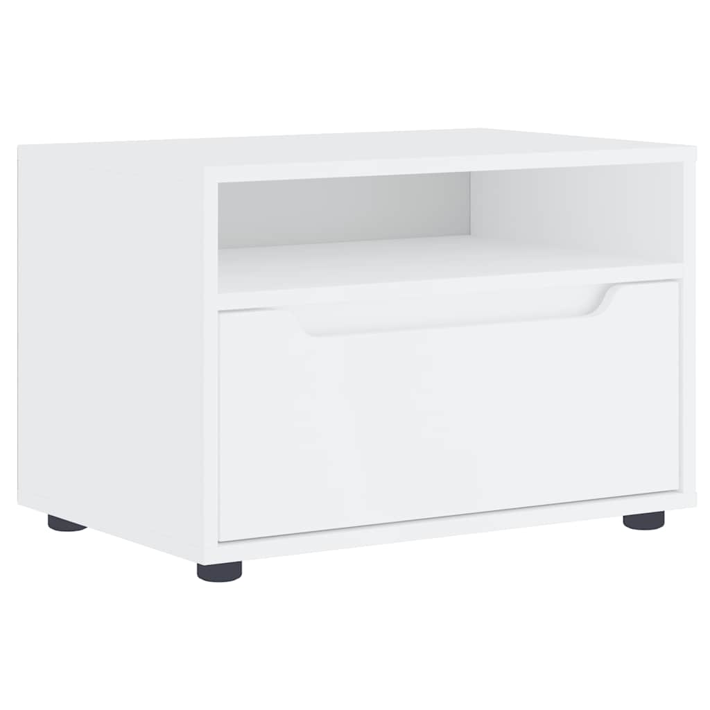 Tv-meubel VISNES 60x40x38 cm bewerkt hout wit