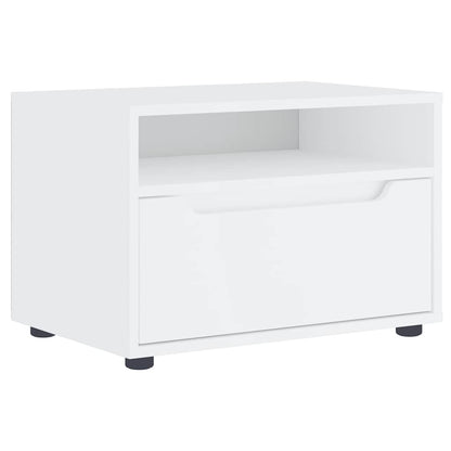 Tv-meubel VISNES 60x40x38 cm bewerkt hout wit