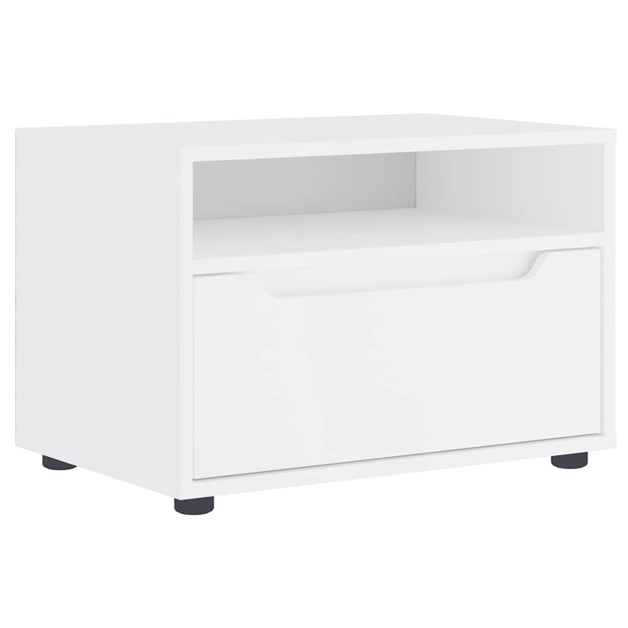Tv-meubel VISNES 60x40x38 cm bewerkt hout wit