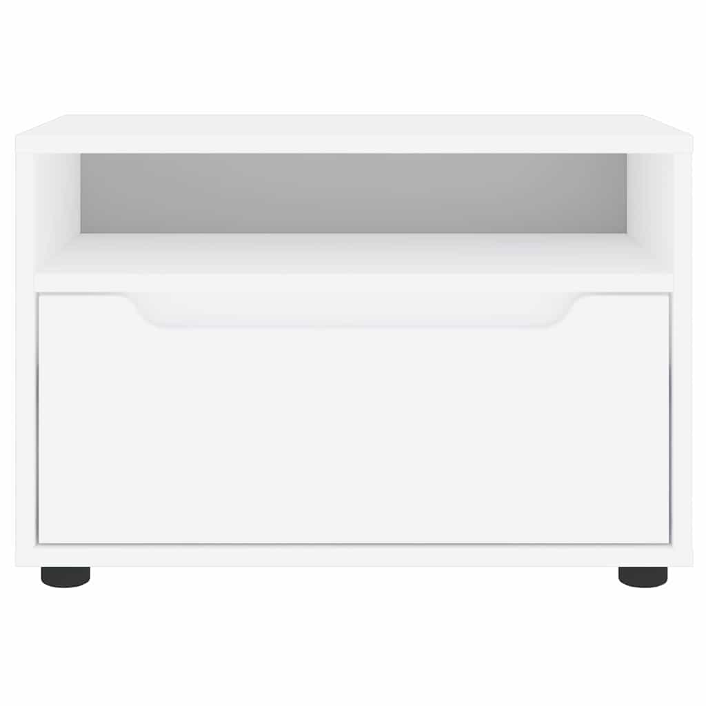 Tv-meubel VISNES 60x40x38 cm bewerkt hout wit