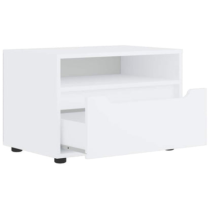 Tv-meubel VISNES 60x40x38 cm bewerkt hout wit