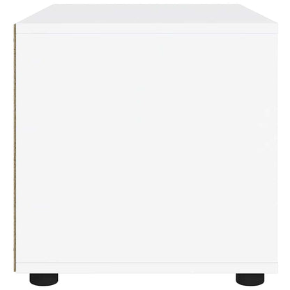 Tv-meubel VISNES 60x40x38 cm bewerkt hout wit