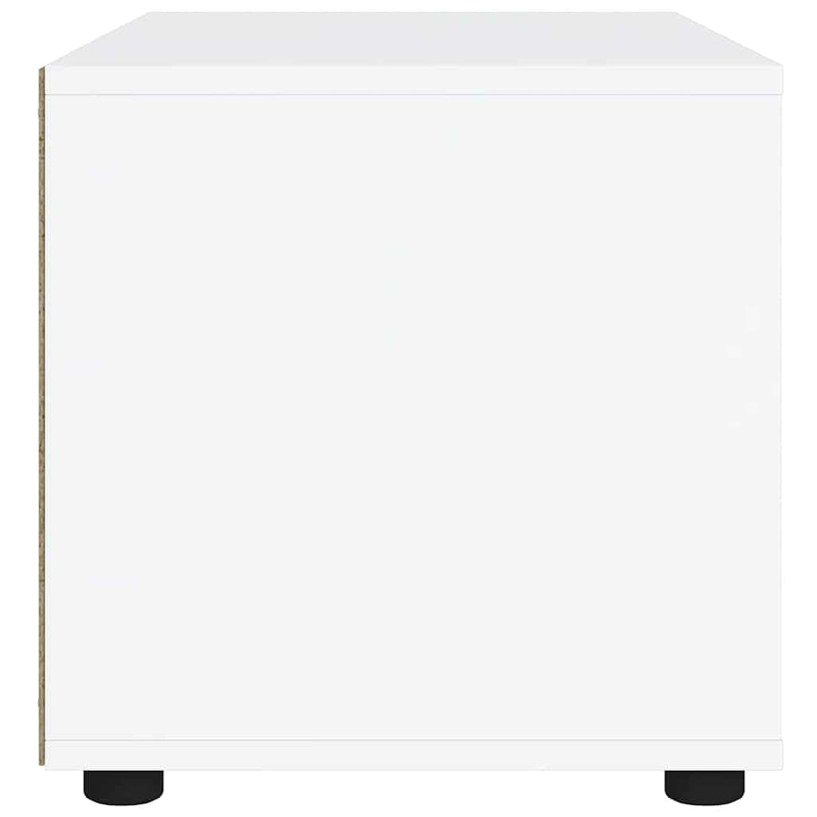 Tv-meubel VISNES 60x40x38 cm bewerkt hout wit