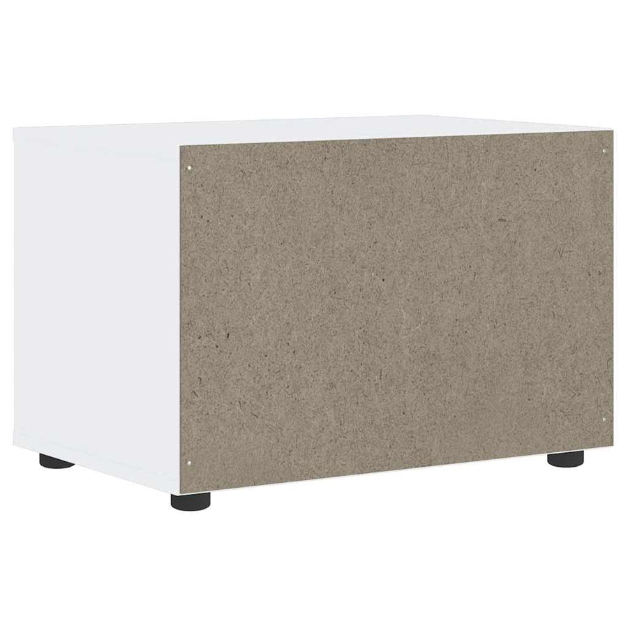 Tv-meubel VISNES 60x40x38 cm bewerkt hout wit