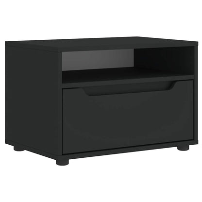 Tv-meubel VISNES 60x40x38 cm bewerkt hout zwart